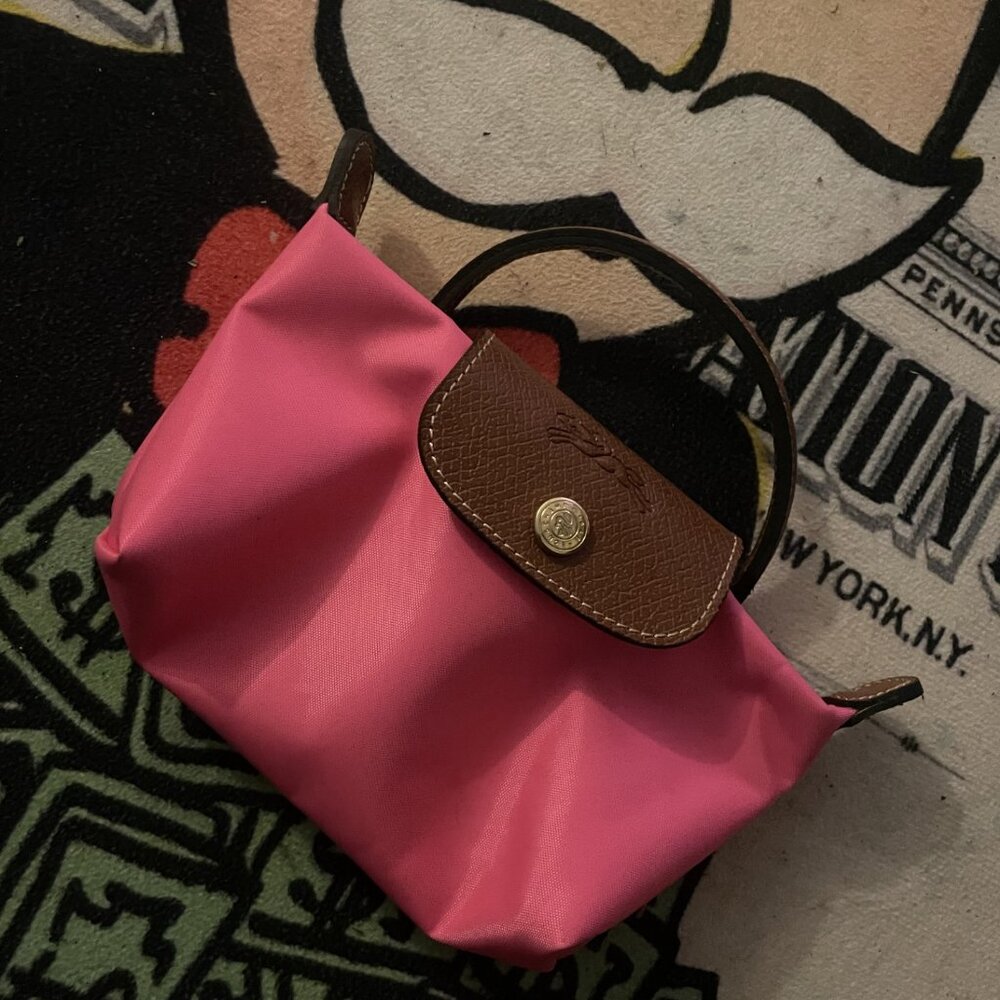 small longchamp le pliage pink